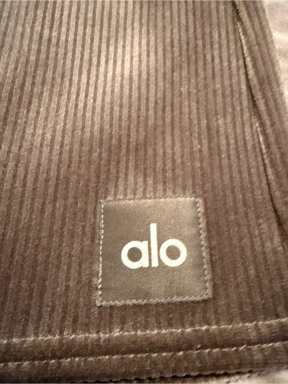 ALO Yoga Corduroy Mini Skirt in Deep Brown